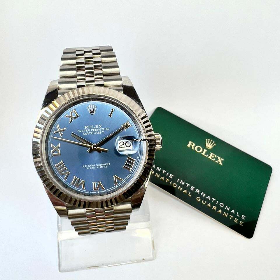  Rolex Datejust II Oyster Perpetual DATEJUST II Automatic 41mm Steel Watch Blue Dial </h1> 