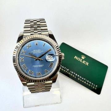  Rolex Datejust II Oyster Perpetual DATEJUST II Automatic 41mm Steel Watch Blue Dial </h1> 