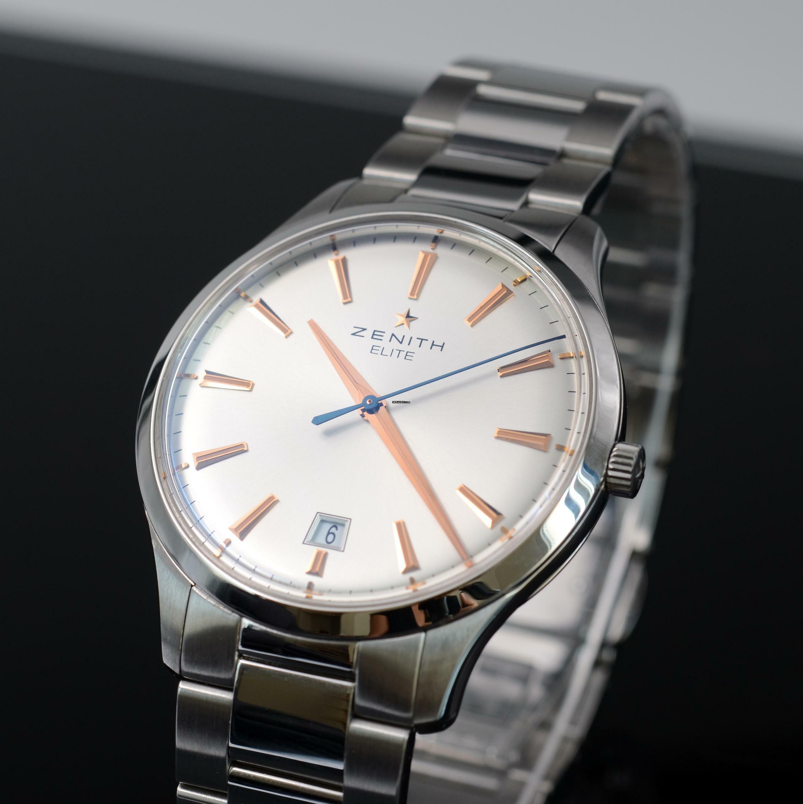 Thumbnail von Zenith Captain Central Second Elite Captain 03.2020.670.01 Central Second Full Set 2011’s </h1>