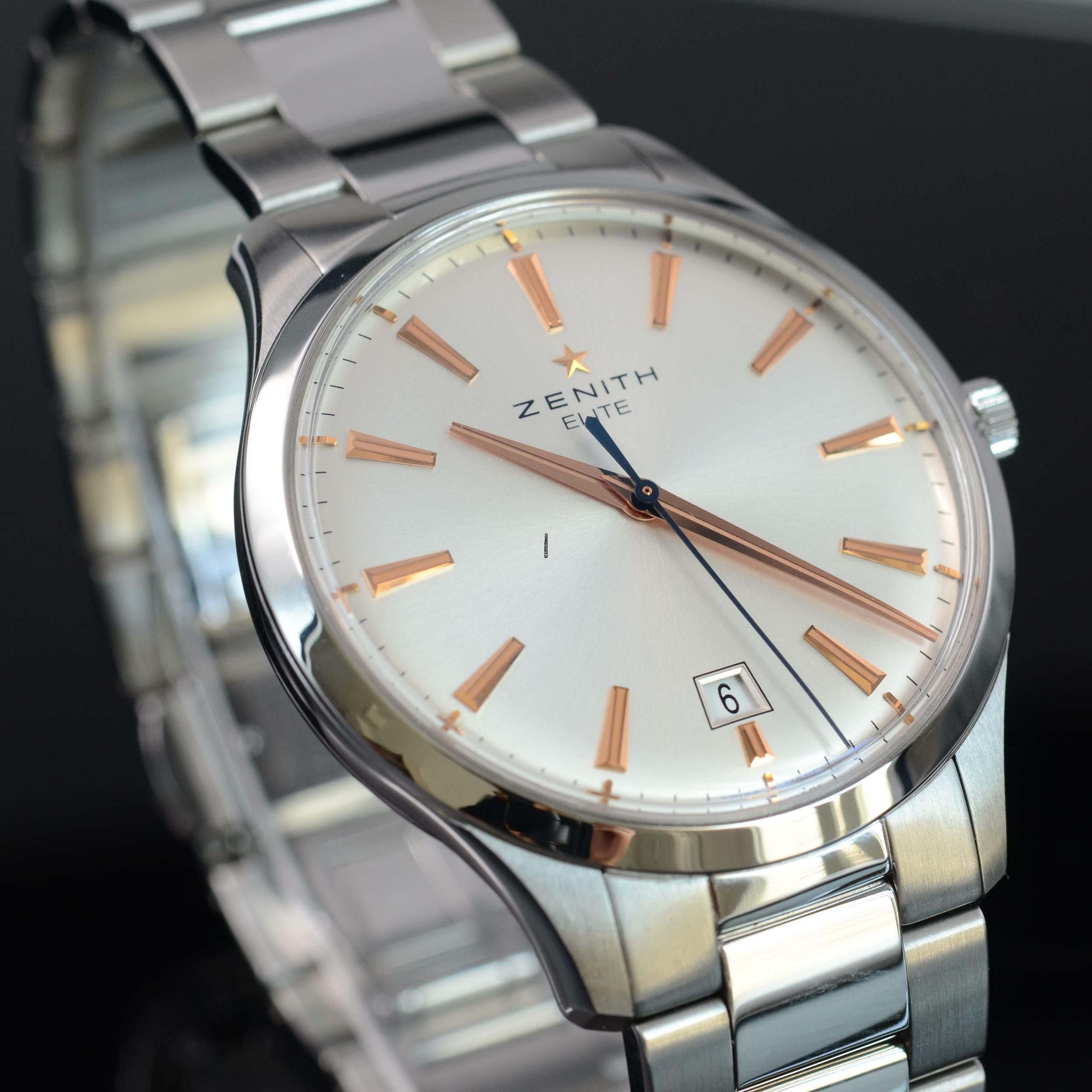 Thumbnail von Zenith Captain Central Second Elite Captain 03.2020.670.01 Central Second Full Set 2011’s </h1>