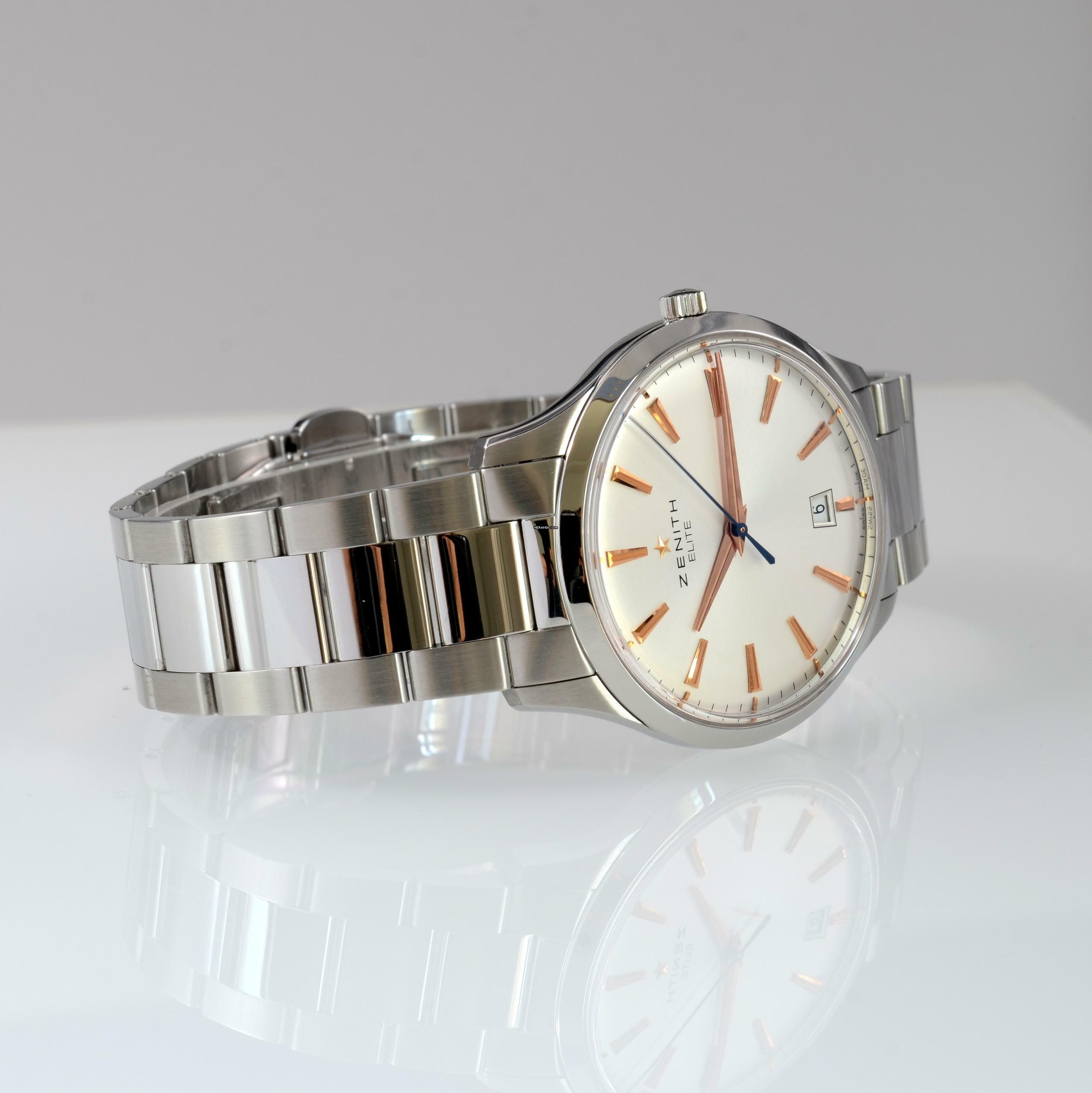 Thumbnail von Zenith Captain Central Second Elite Captain 03.2020.670.01 Central Second Full Set 2011’s </h1>