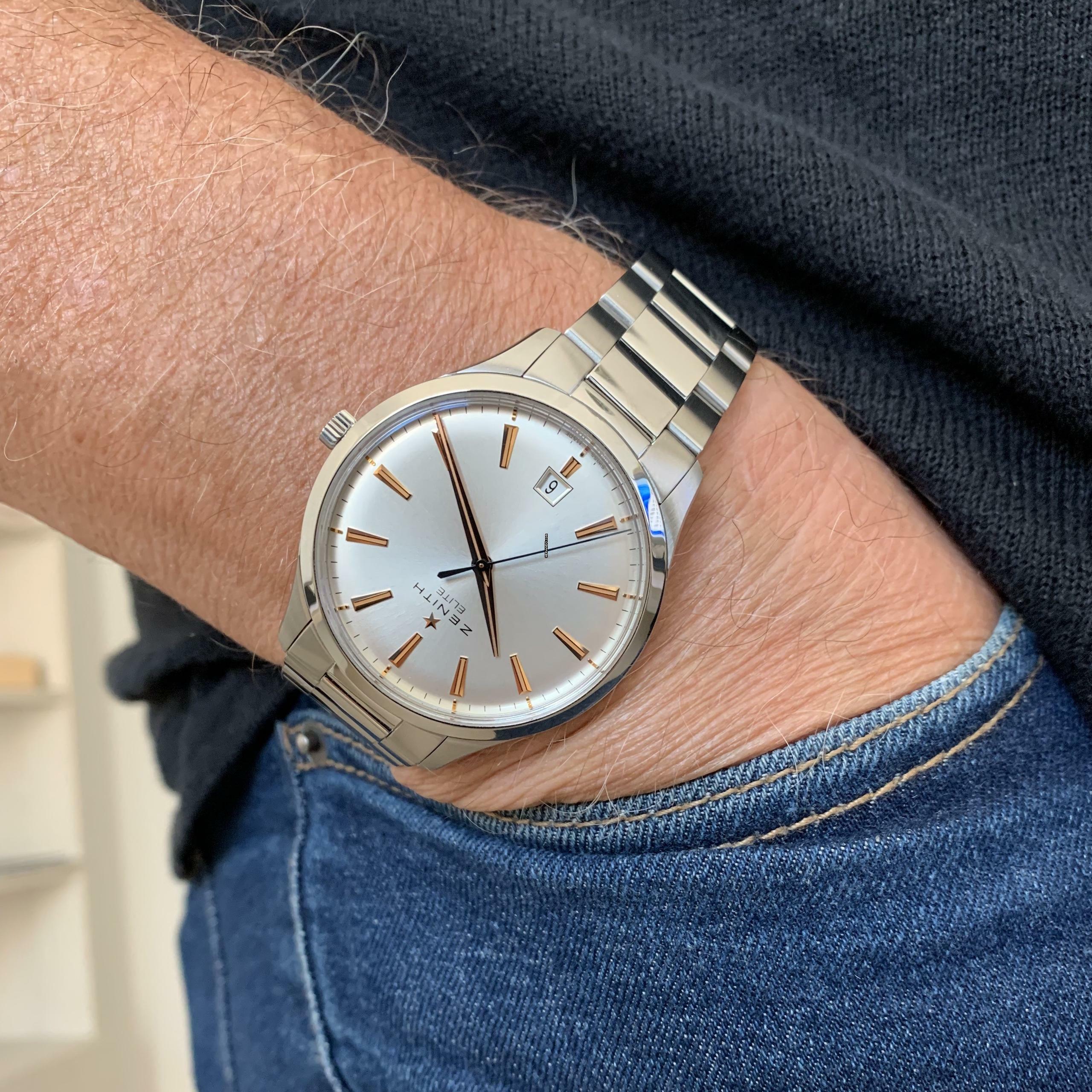 Thumbnail von Zenith Captain Central Second Elite Captain 03.2020.670.01 Central Second Full Set 2011’s </h1>