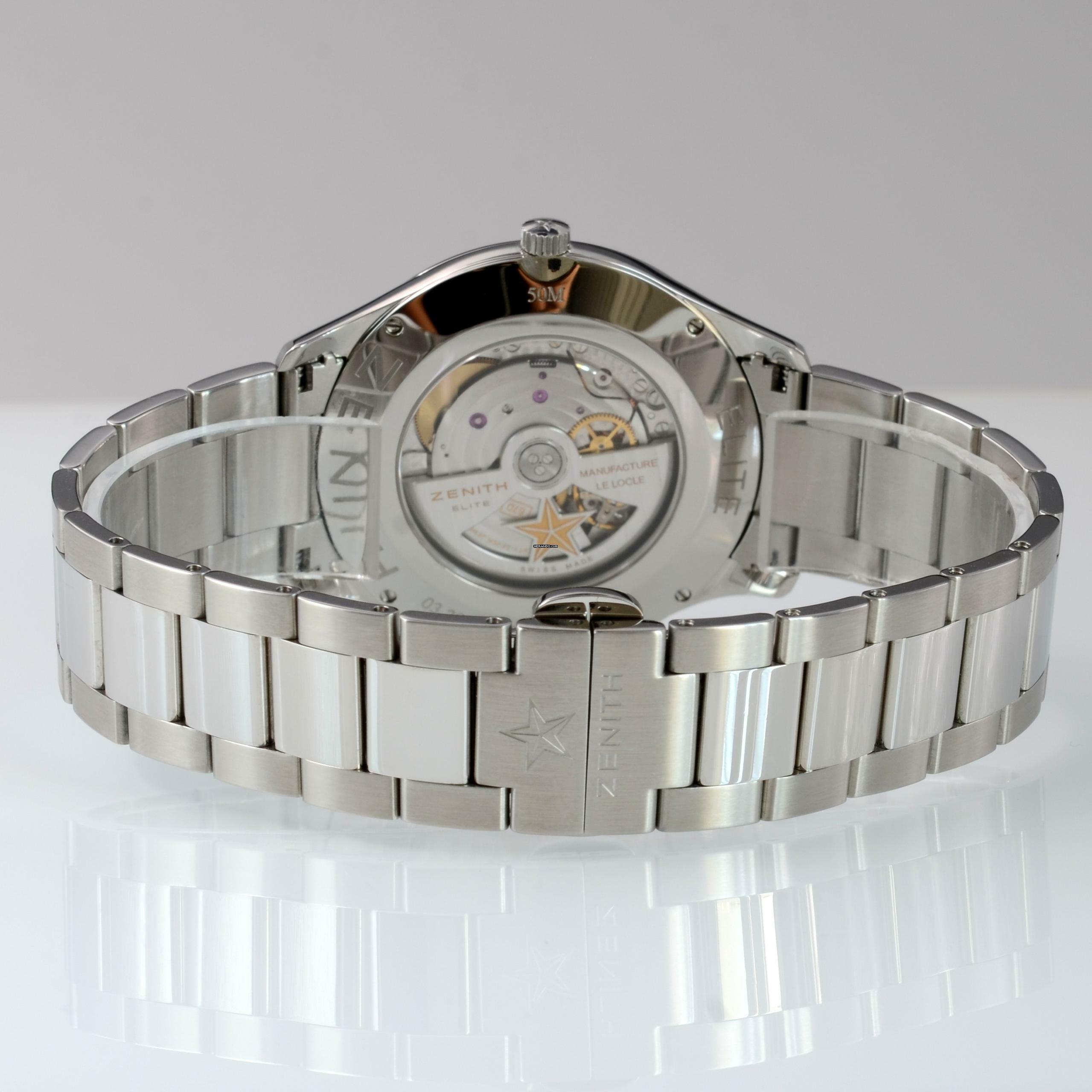 Thumbnail von Zenith Captain Central Second Elite Captain 03.2020.670.01 Central Second Full Set 2011’s </h1>