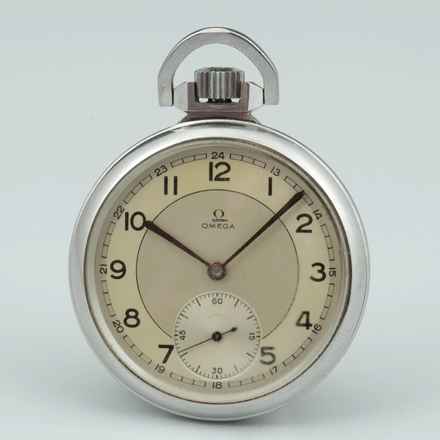  Omega Classic “Étanche” First Waterproof Stahl Taschenuhr Art Deco 1937 Ref. CK 1064 </h1> 