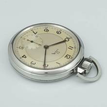 Thumbnail von Omega Classic “Étanche” First Waterproof Stahl Taschenuhr Art Deco 1937 Ref. CK 1064 </h1>