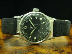 Thumbnail von Omega Edelstahl Handaufzug Herren Militärarmbanduhr Britische Armee / Kal 30t2 </h1>