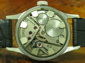 Thumbnail von Omega Edelstahl Handaufzug Herren Militärarmbanduhr Britische Armee / Kal 30t2 </h1>