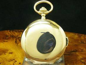Thumbnail von Nestor Delevaux 14kt 585 Gold Savonette Taschenuhr Viertel-repetition </h1>