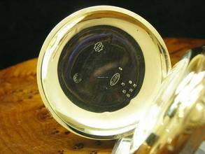 Thumbnail von Nestor Delevaux 14kt 585 Gold Savonette Taschenuhr Viertel-repetition </h1>