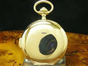 Thumbnail von Nestor Delevaux 14kt 585 Gold Savonette Taschenuhr Viertel-repetition </h1>