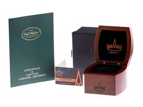 Thumbnail von Askania Avus Stahl Handaufzug Armband Leder 42mm Ref.AVU-3642 Box&Pap. Full Set Neu