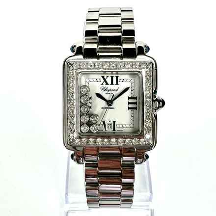  Chopard Happy Sport Quartz 27mm Steel 7 Floating ~2TCW DIAMOND Watch </h1> 