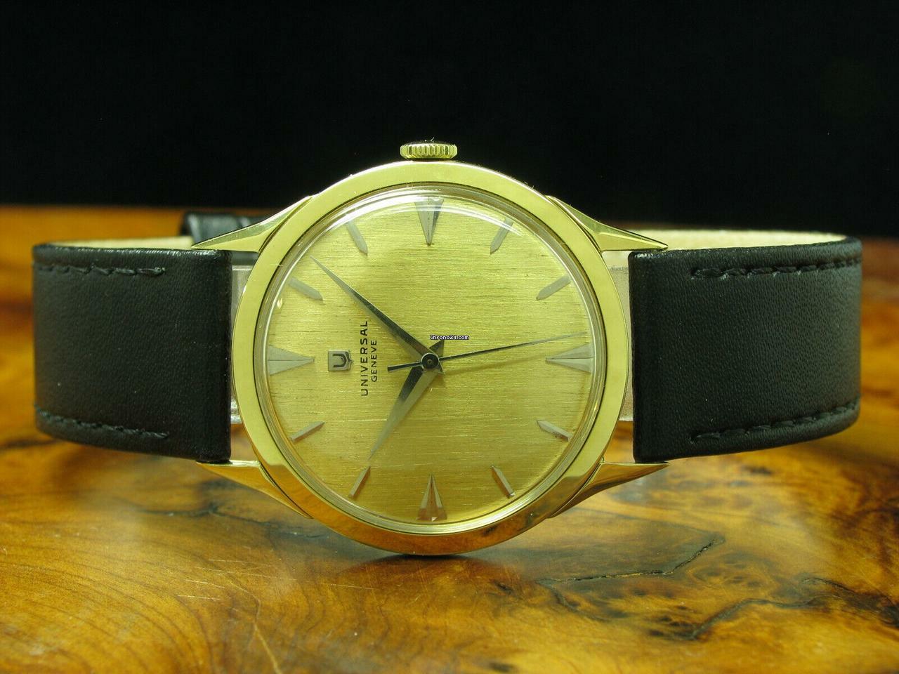 Thumbnail von Universal Genève 18kt 750 Gold Handaufzug Herrenuhr / Gn 1751xxx / Kaliber 332 </h1>