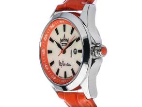 Thumbnail von Askania Elly Beinhorn Stahl Perlmutt Automatik Armband Leder 34mm Ref.BEI-7851 Box&Pap. Full Set Neu