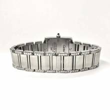 Thumbnail von Cartier Tank Française Quartz 20mm Steel 1.88TCW DIAMOND Watch </h1>