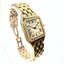Thumbnail von Cartier Panthère 27mm 18K Yellow Gold 0.50TCW DIAMOND Watch </h1>