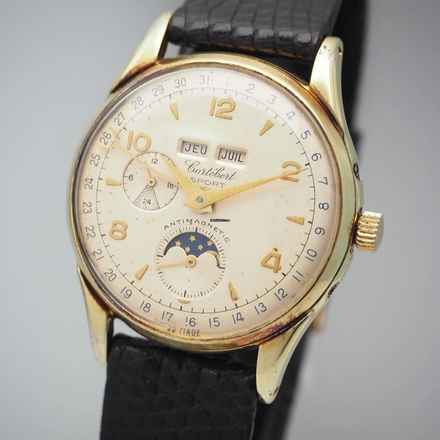  Cortébert Sport Vintage Triple Date Calendar Moon  