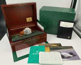 Thumbnail von Rolex Daytona 16519 Factory black diamonds dial white gold 18KT Full Set 1999