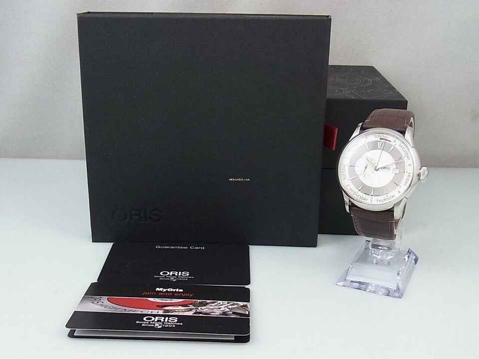  Oris Artelier Small Second Automatic 01 6457596 4051 Herrenuhr Ø 45mm Saphirglas </h1> 