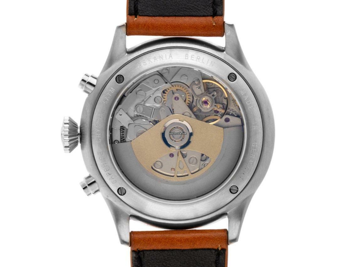 Thumbnail von Askania Bremen Stahl Automatik Armband Leder 43mm Ref.BRE-4401 Box&Pap. Full Set Neu