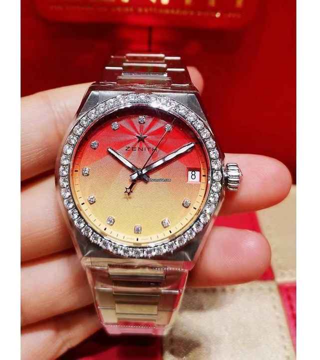  Zenith Defy Midnight Sunset orange dial FULL SET 