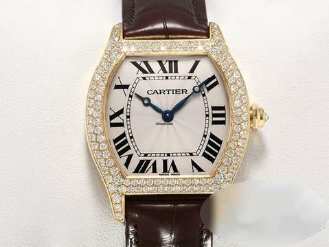  Cartier Tortue Gelbgold 750 Diamanten Brillanten Grosses Modell Gold Wa503751 18kt Yellow Gold  