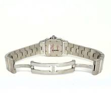 Thumbnail von Cartier Santos Galbée Quartz 24mm Steel 1.06TCW DIAMOND Watch NEW Model </h1>