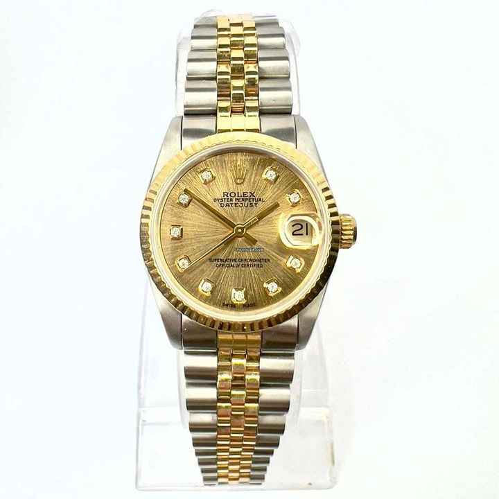  Rolex Datejust Oyster Perpetual DATEJUST Automatic 31mm 2 Tone Diamond Watch </h1> 