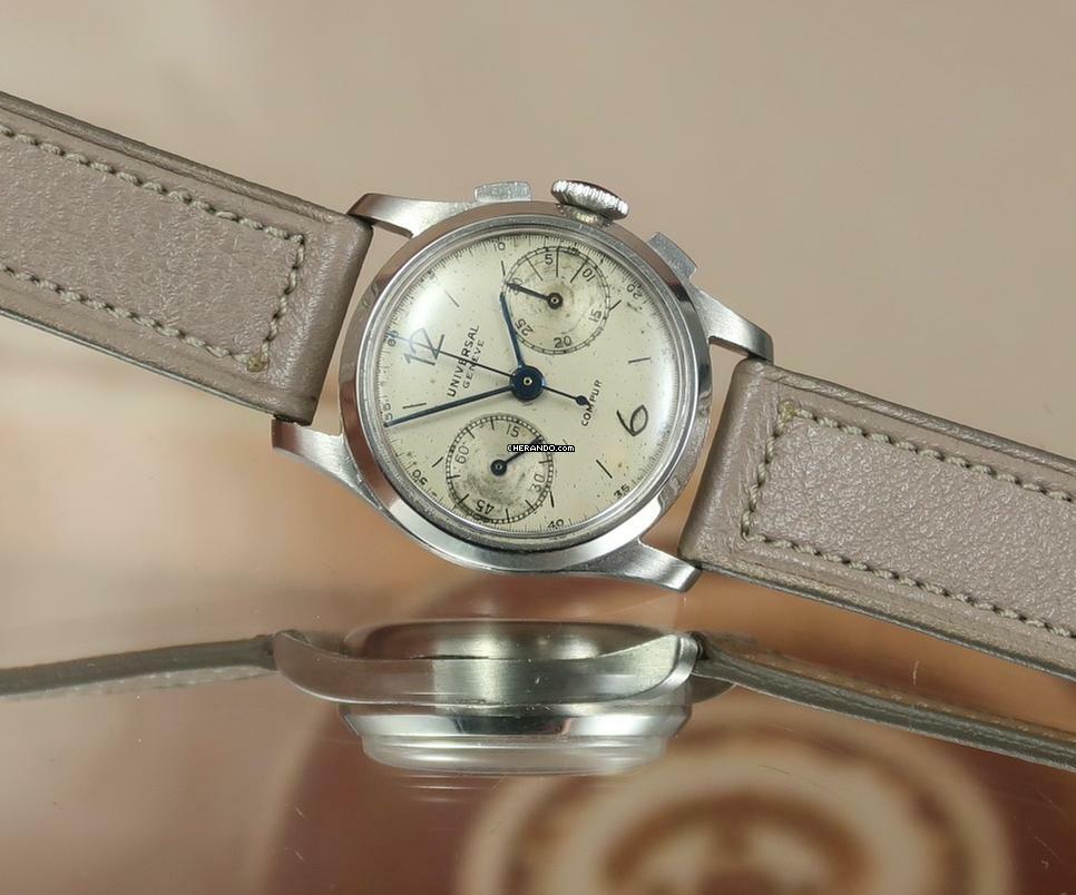 Thumbnail von Universal Genève SUPER RARE UNIVERSAL GENEVE BABY COMPUR CHRONO 26MM </h1>