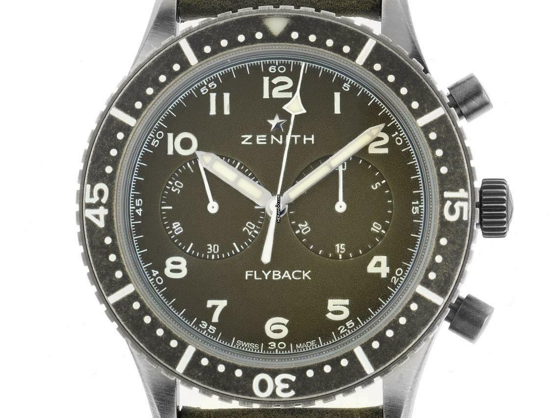  Zenith Pilot Flyback Typ CP-2 Ref.11.2240.405/21.C773 2022 Full Set Ungetragen 