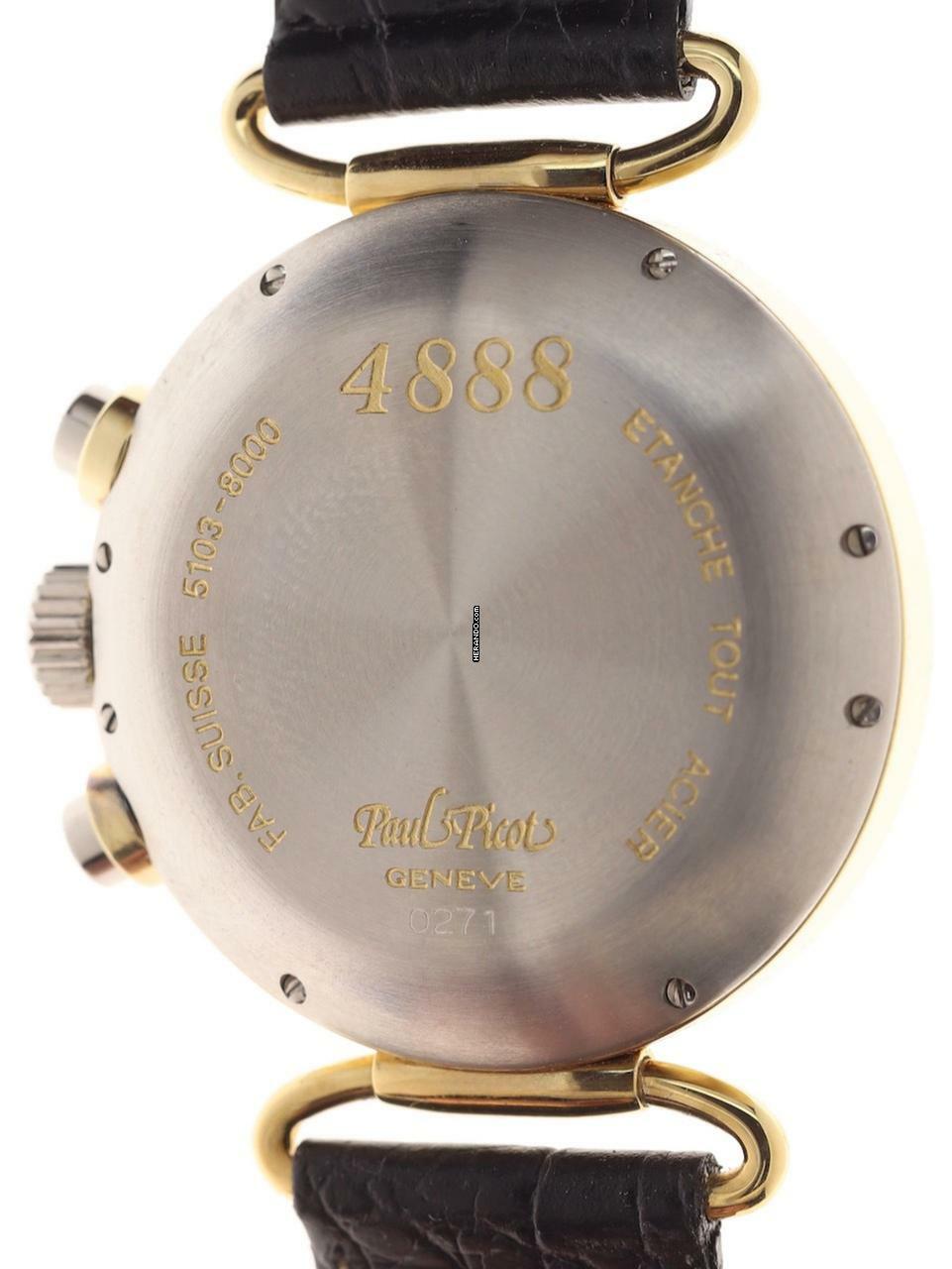 Thumbnail von Paul Picot Gents manual wind Wristwatch Chronograph 4888 , Ref. 5103-8000 </h1>