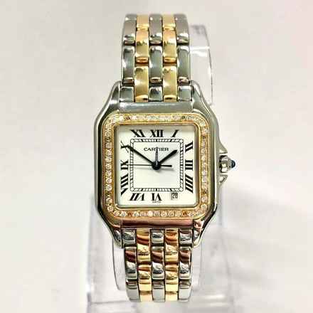  Cartier Panthère 27mm 2 Row Gold 0.36TCW DIAMOND Watch </h1> 