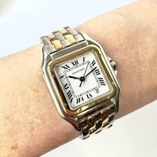 Thumbnail von Cartier Panthère Quartz 27mm 2 Row Gold Watch </h1>