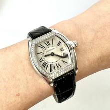 Thumbnail von Cartier Roadster Quartz 18K White Gold 31mm ~1TCW FACTORY DIAMOND Watch </h1>