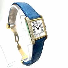 Thumbnail von Cartier Tank Hand Winding 21mm GP Silver 0.67TCW Diamond Watch </h1>