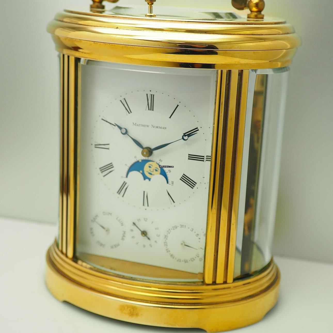 Thumbnail von Matthew Norman Carriage Clock Full Calendar Moonphase 8-Days