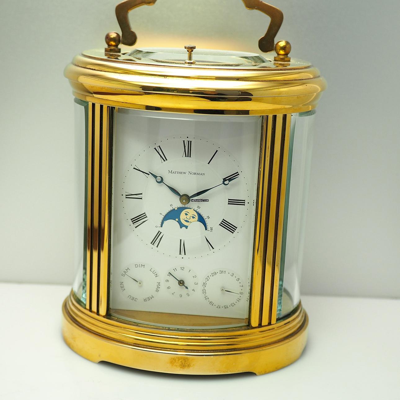 Thumbnail von Matthew Norman Carriage Clock Full Calendar Moonphase 8-Days