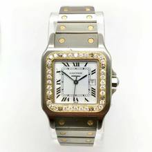 Thumbnail von Cartier Santos Galbée 29mm Automatic 2 Tone 0.94TCW DIAMOND Watch  </h1>