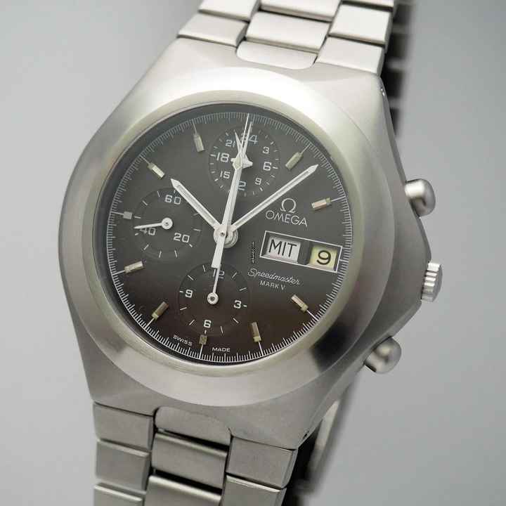  Omega Speedmaster Mark V Chronograph Vintage Ghost bezel Ref. 376.0806 Box+papers+Omega service 