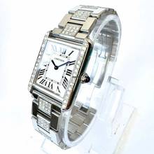 Thumbnail von Cartier Tank Solo Quartz 24mm Steel 1.53TCW DIAMOND Watch </h1>