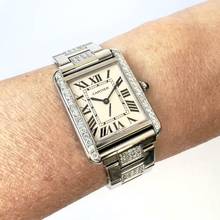 Thumbnail von Cartier Tank Solo Quartz 24mm Steel 1.53TCW DIAMOND Watch </h1>