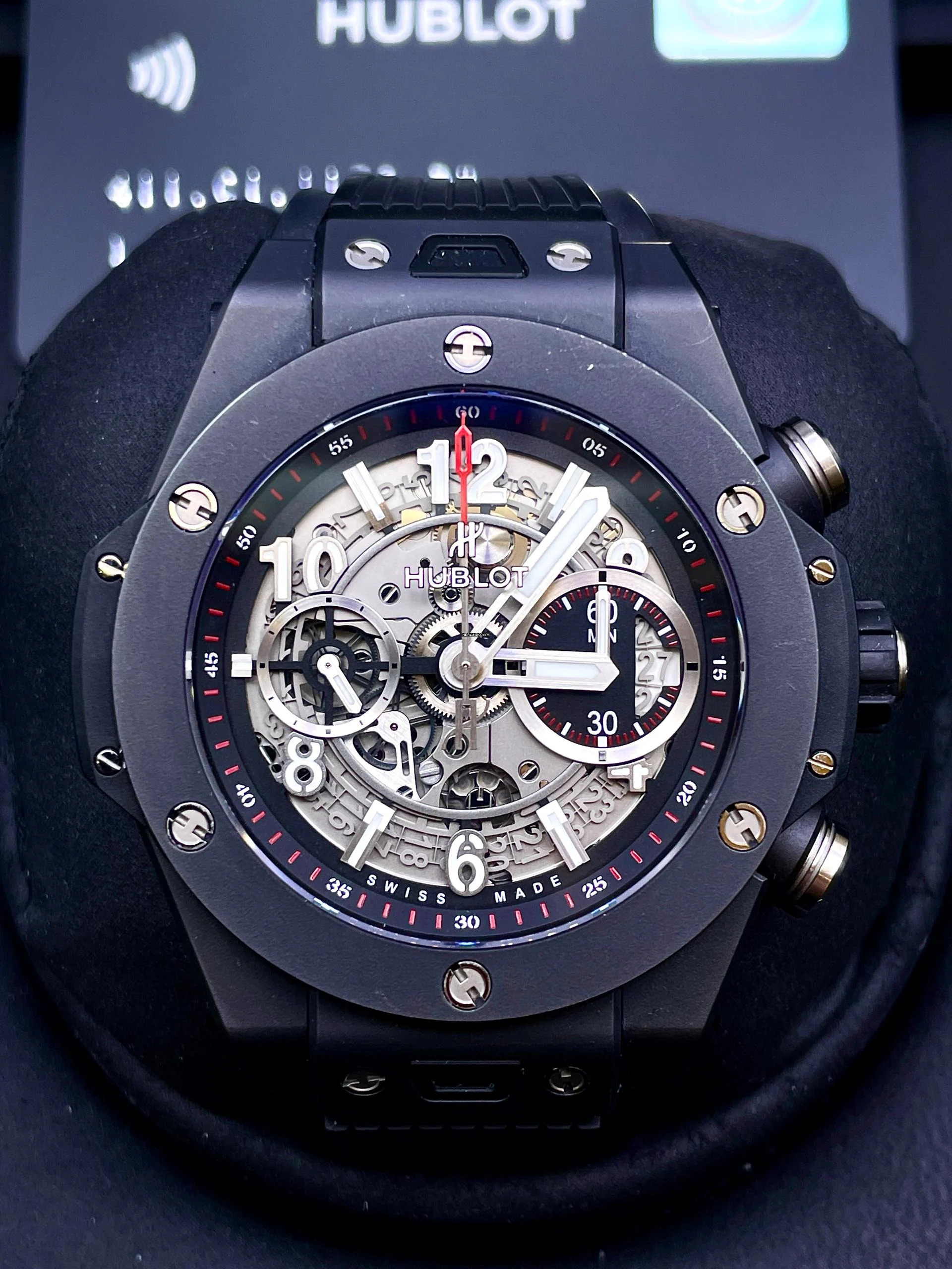  Hublot Big Bang Unico Black Magic 45mm Full Set 2022 Top condition with Box&Papers 