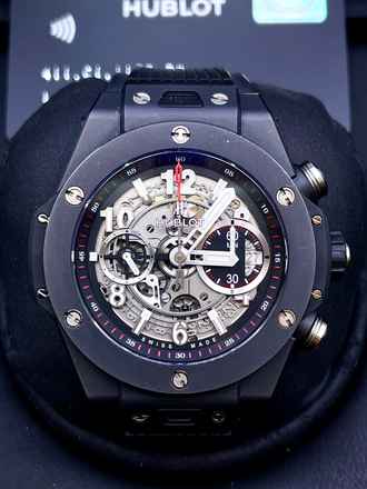  Hublot Big Bang Unico Black Magic 45mm Full Set 2022 Top condition with Box&Papers 