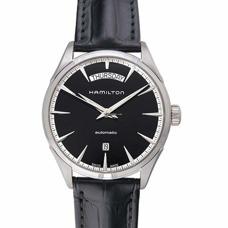 Hamilton Jazzmaster Day Date Auto H42565731 - Jazzmaster Automatic Black Dial Stainless Steel Men's Watch </h1>