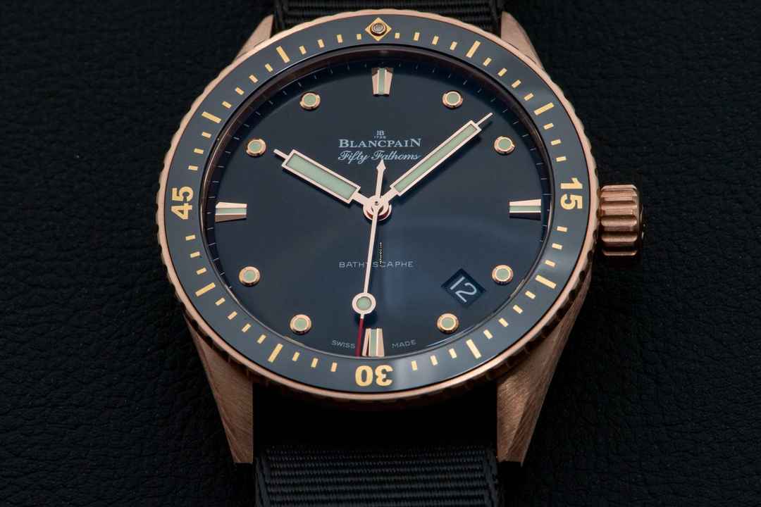  Blancpain Fifty Fathoms Bathyscaphe Sedna Gold 
