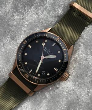  Blancpain Fifty Fathoms Bathyscaphe Sedna Gold 