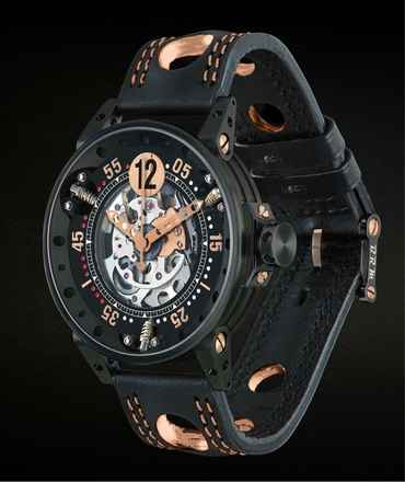  B.R.M V6-44 V6-44-SA-N-SQ-5N Black PVD/Gold 