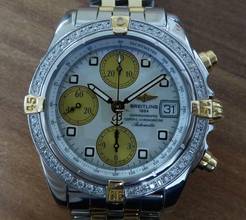 Thumbnail von Breitling Chrono Cockpit Stahl / 18k Gold MOP und Diamanten </h1>