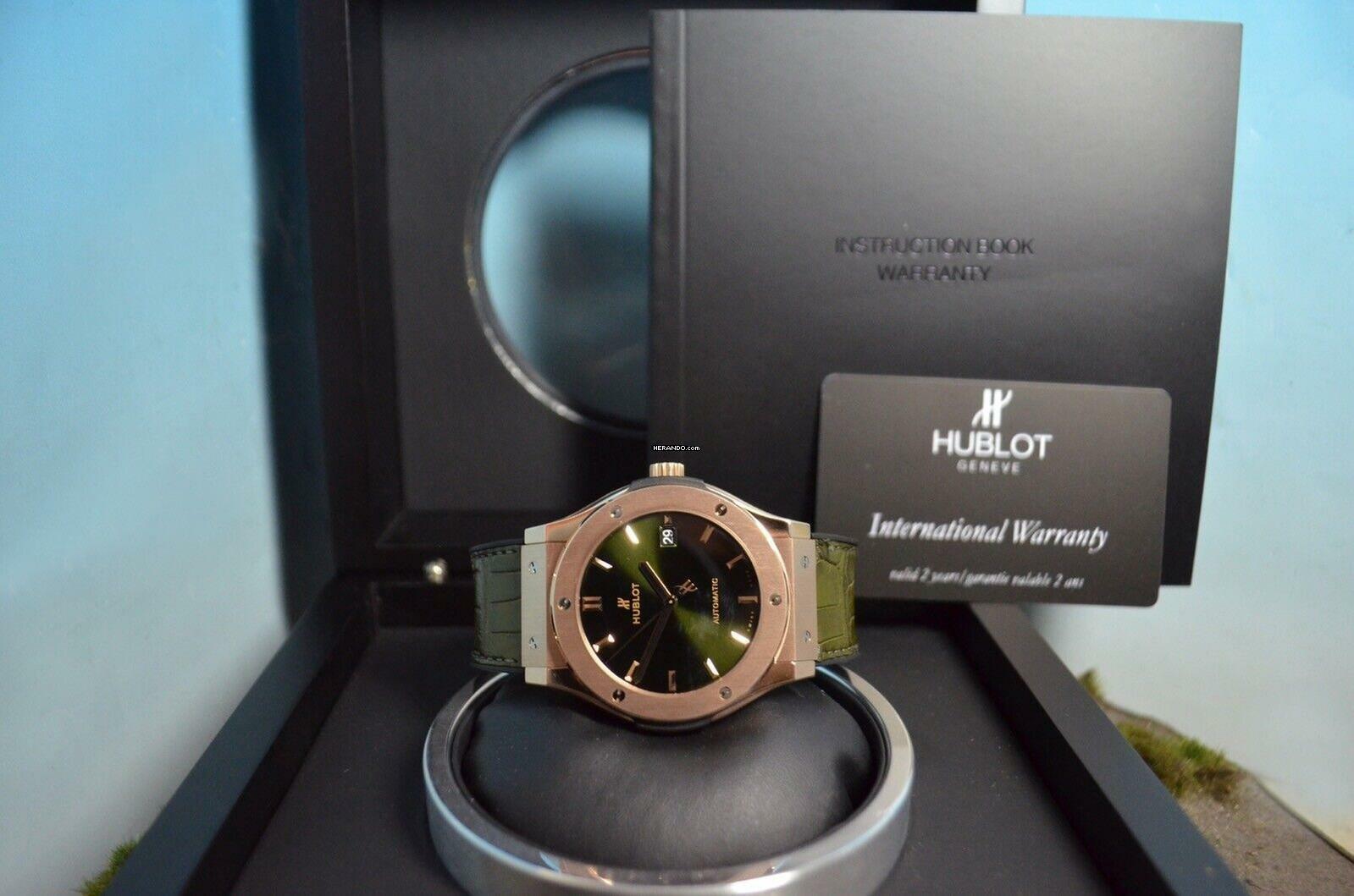Thumbnail von Hublot Classic Fusion Green King 18kt. Rosègold Ref. 511.OX.8980.LR </h1>