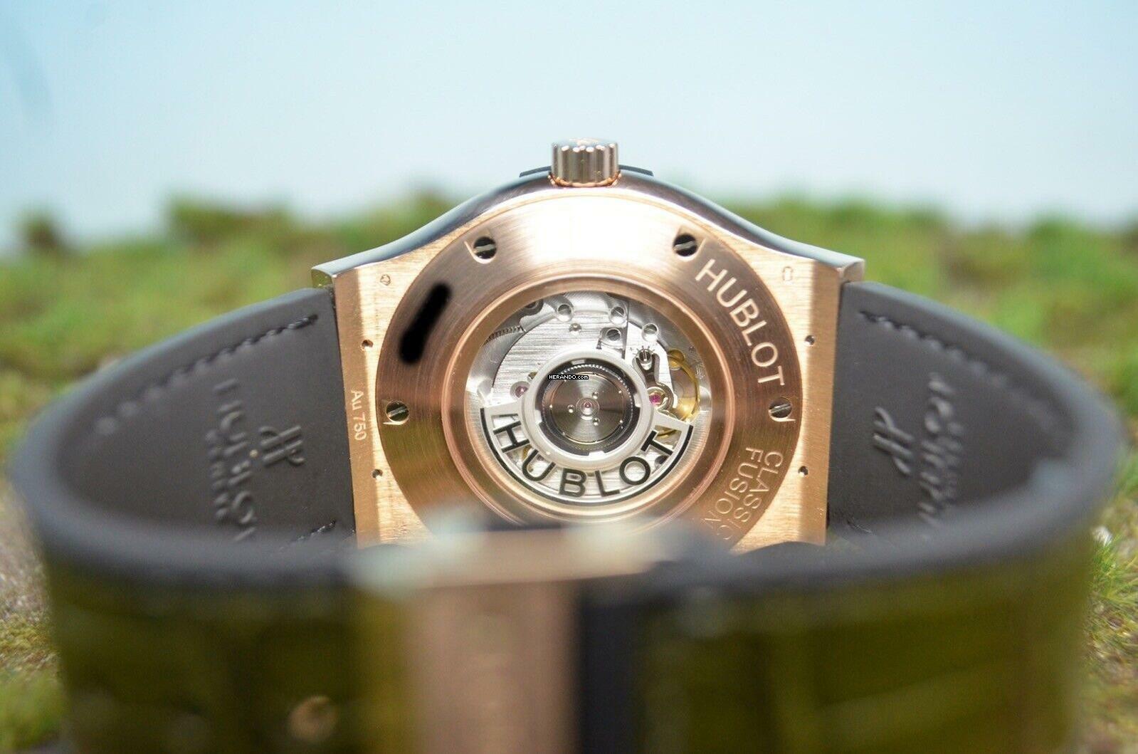 Thumbnail von Hublot Classic Fusion Green King 18kt. Rosègold Ref. 511.OX.8980.LR </h1>